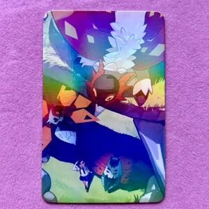 Epic Pokémon Journey Scene — Rainbow Gloss Foil Collectible Art Card ✨